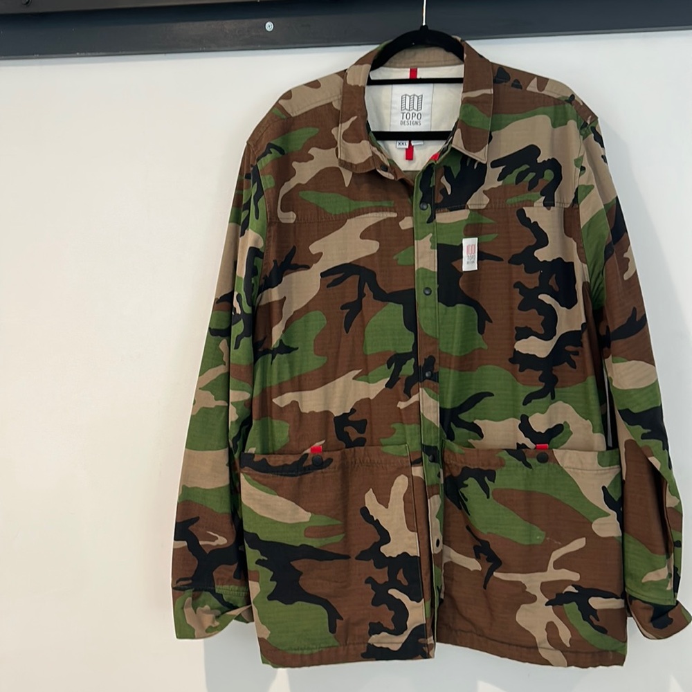 TOPO DESIGN XXL camo chore jacket